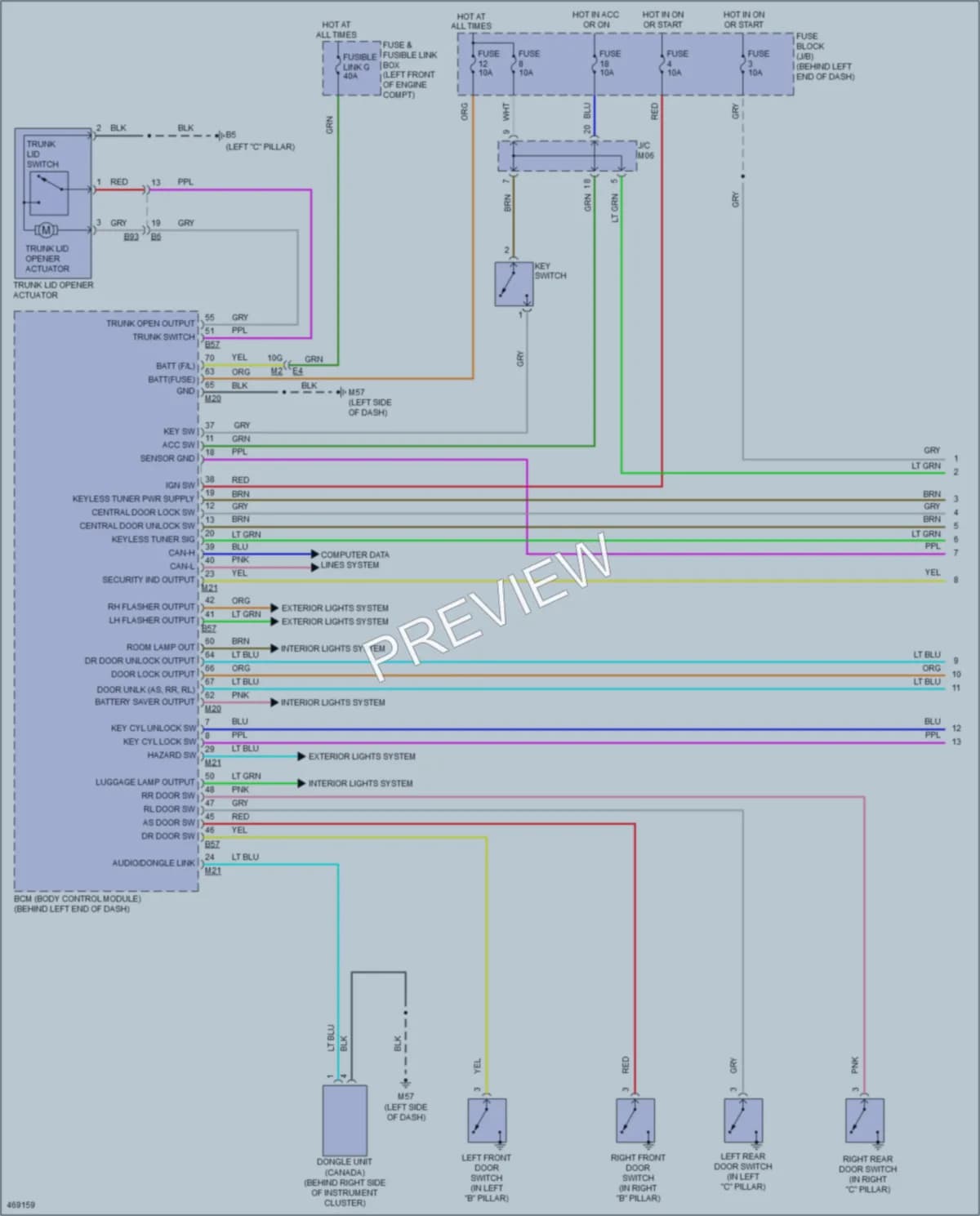 2015 Nissan Sentra Anti Theft wiring diagram preview