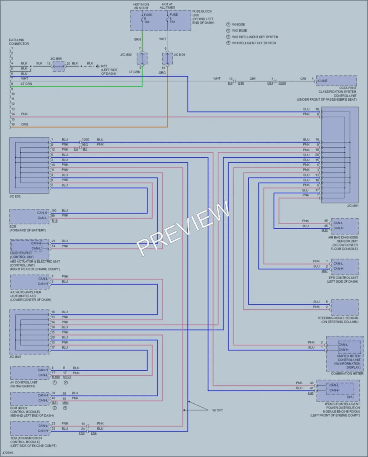 2015 Nissan Sentra Computer Data Lines wiring diagram preview