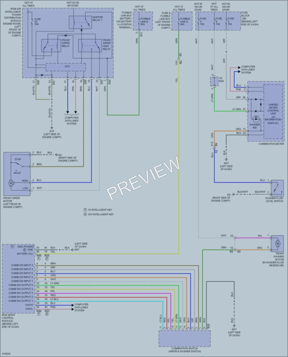 2015 Nissan Sentra Wiper Washer wiring diagram preview