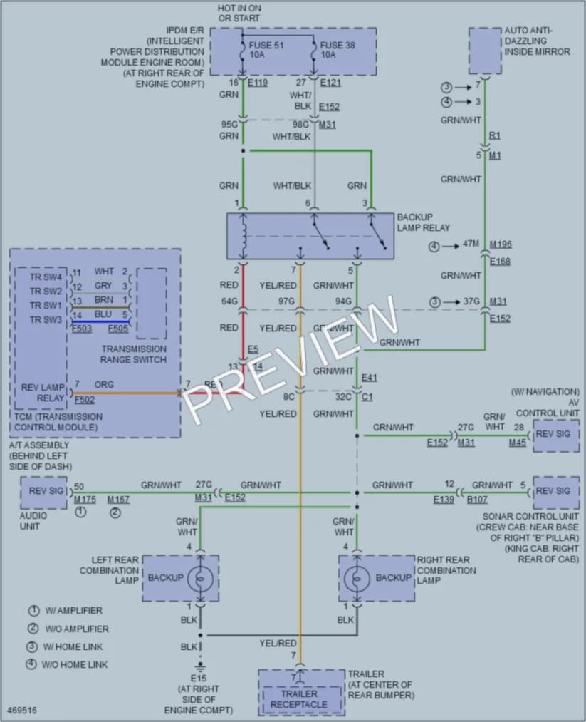 2015 Nissan Titan Exterior Lights wiring diagram preview