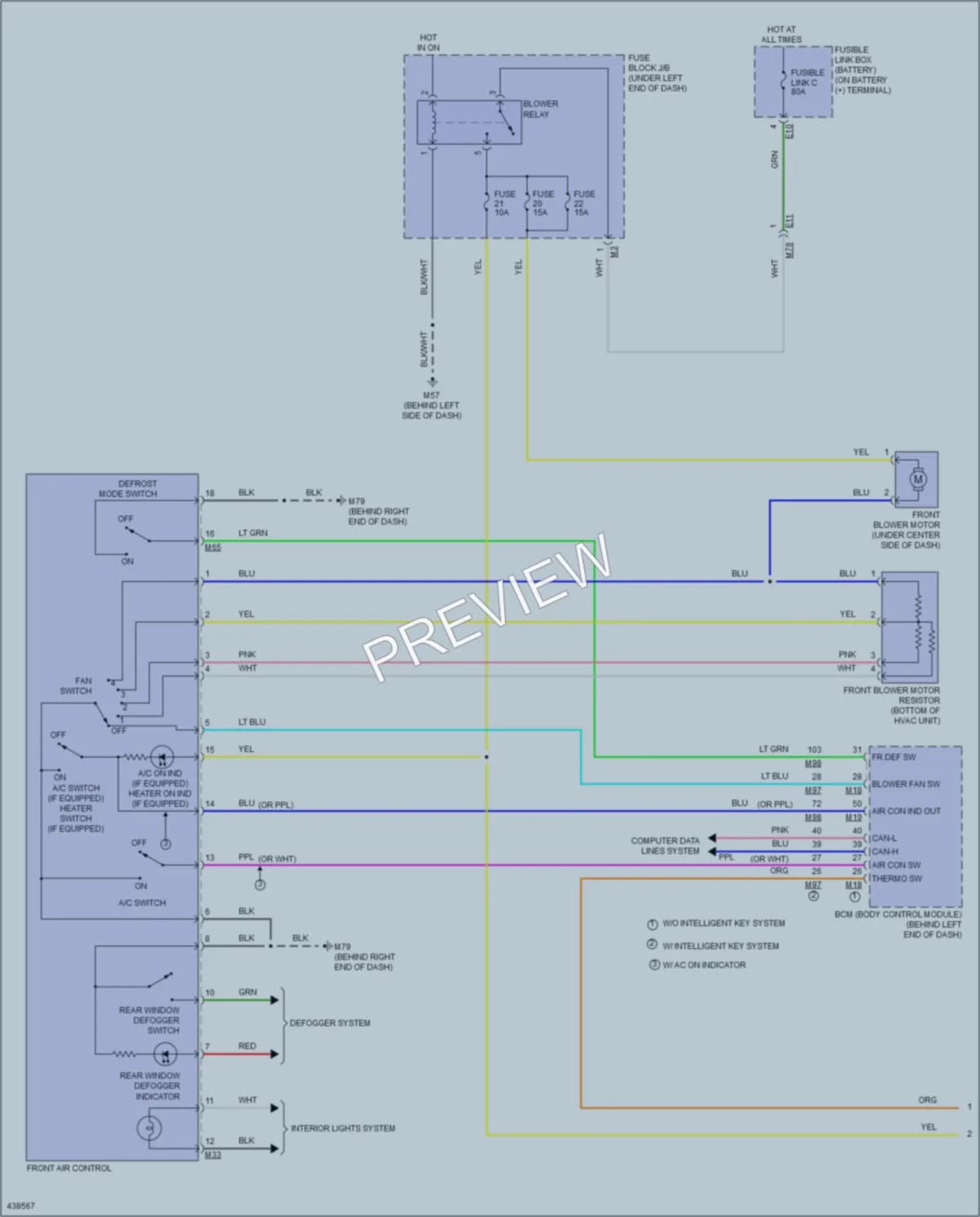 2015 Nissan Versa Air Conditioning wiring diagram preview