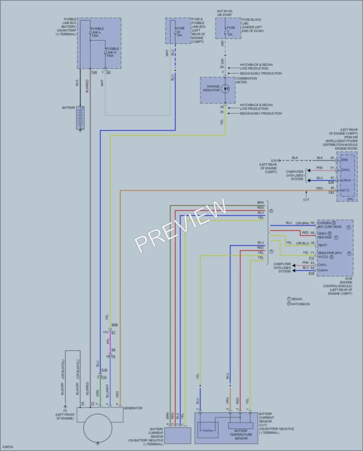 2015 Nissan Versa Starting Charging wiring diagram preview