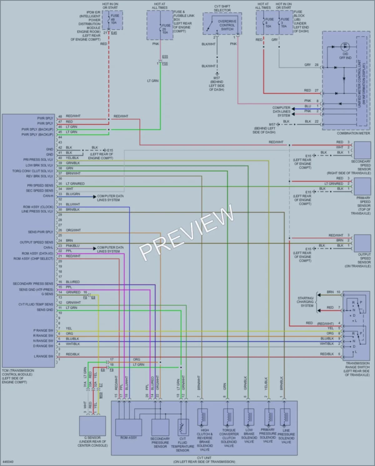 2015 Nissan VersaNote Transmission wiring diagram preview