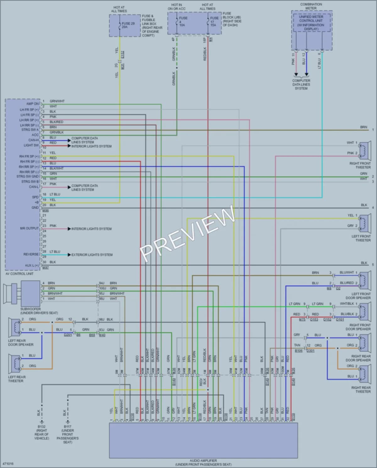 2015 Nissan Xterra Navigation wiring diagram preview