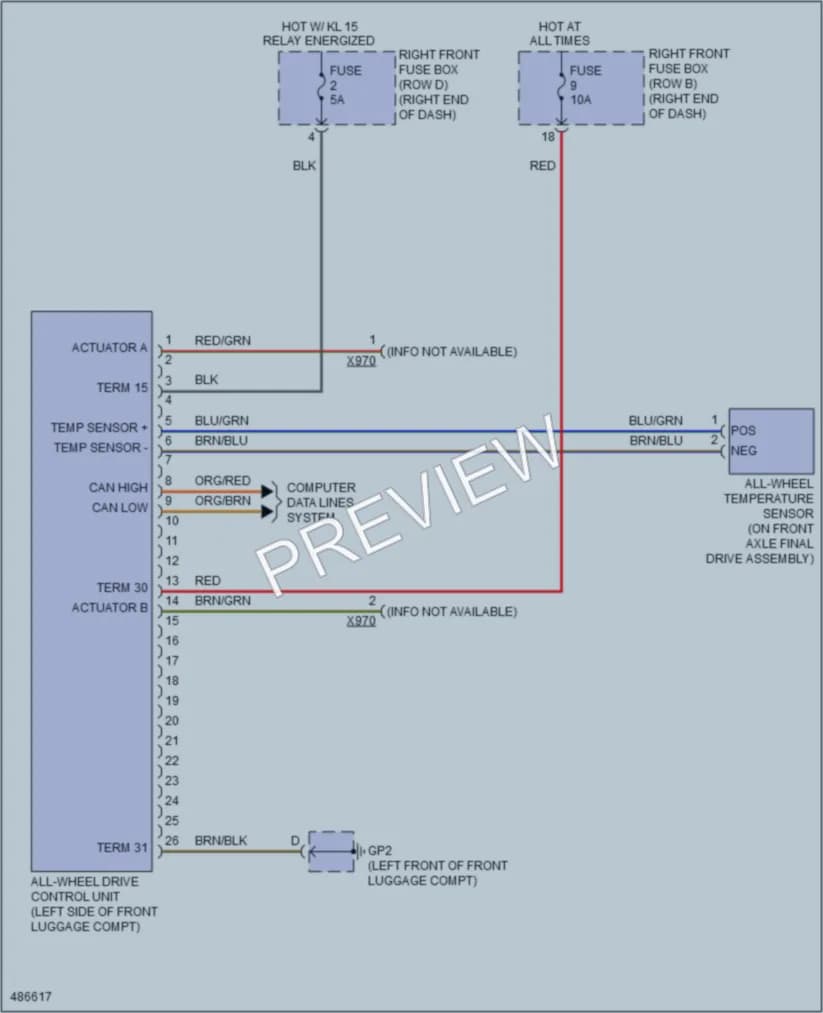2015 Porsche 911 Transmission wiring diagram preview