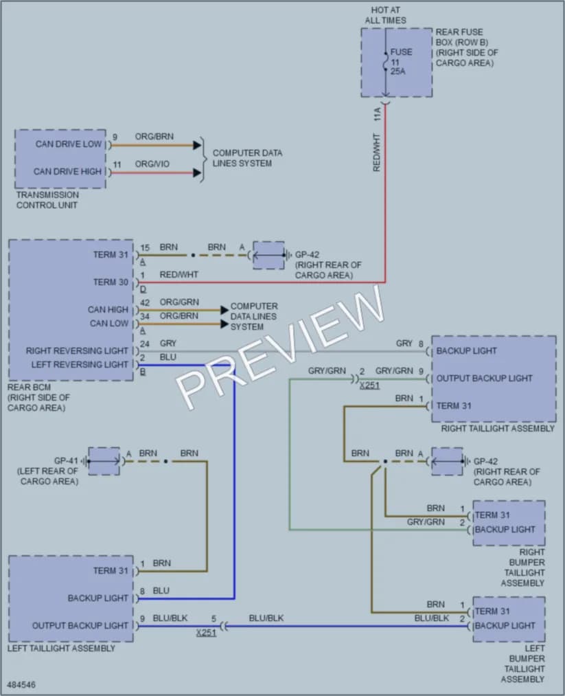 2015 Porsche Macan Exterior Lights wiring diagram preview