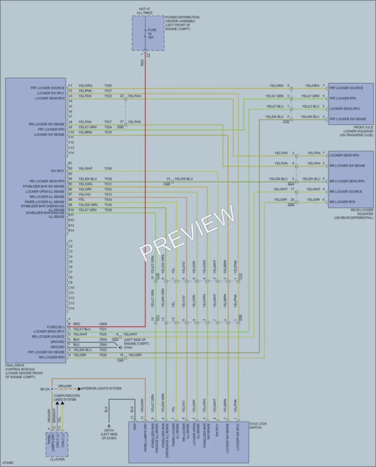 2015 Ram 2500Pickup Transmission wiring diagram preview