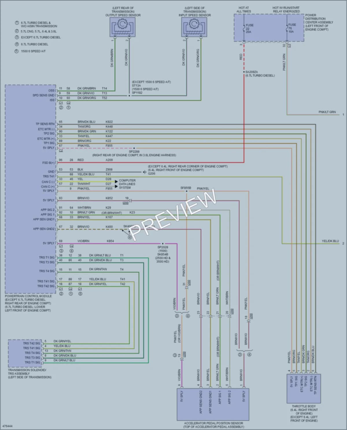 2015 Ram 3500Pickup Cruise Control wiring diagram preview