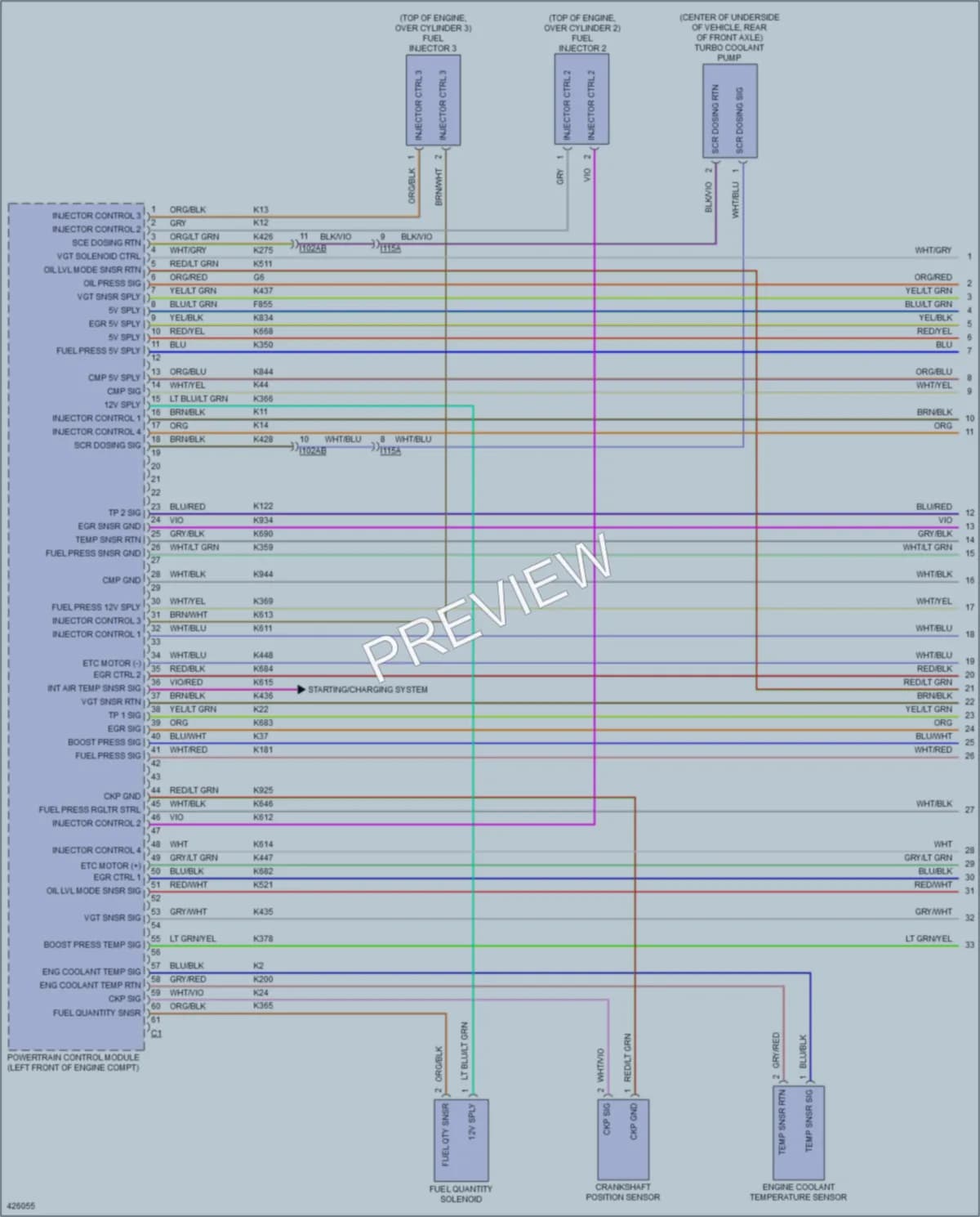 2015 Ram 3500ProMaster Engine Performance wiring diagram preview