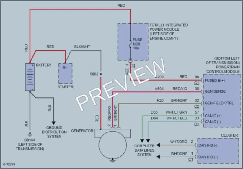 2015 Ram CV Starting Charging wiring diagram preview