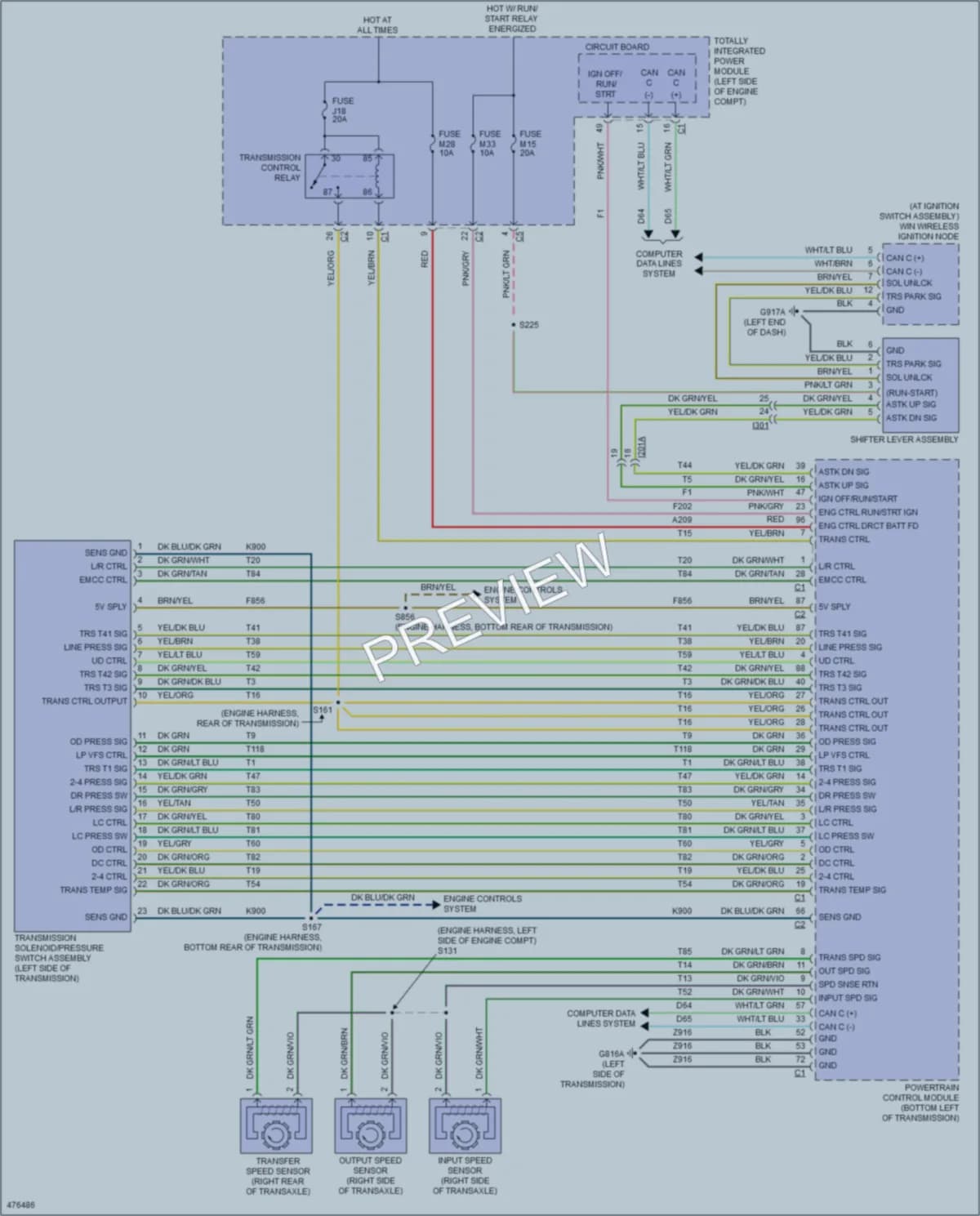 2015 Ram CV Transmission wiring diagram preview