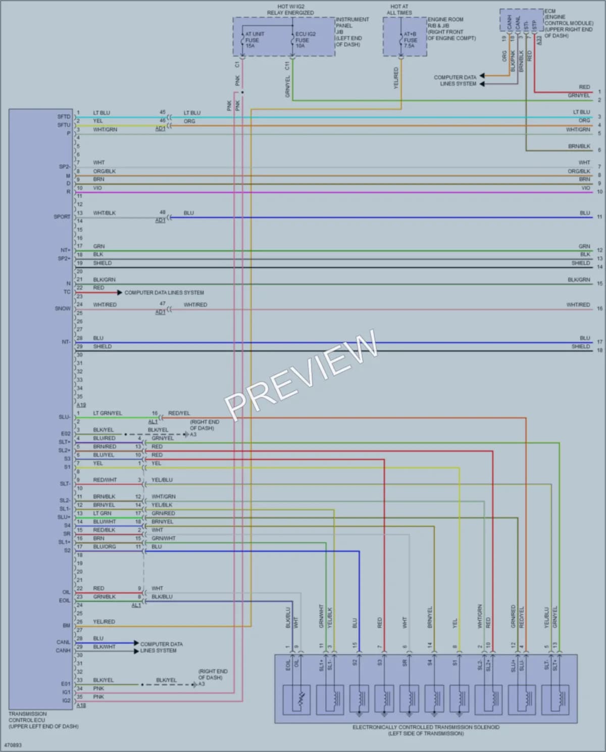 2015 Scion FRS Transmission wiring diagram preview