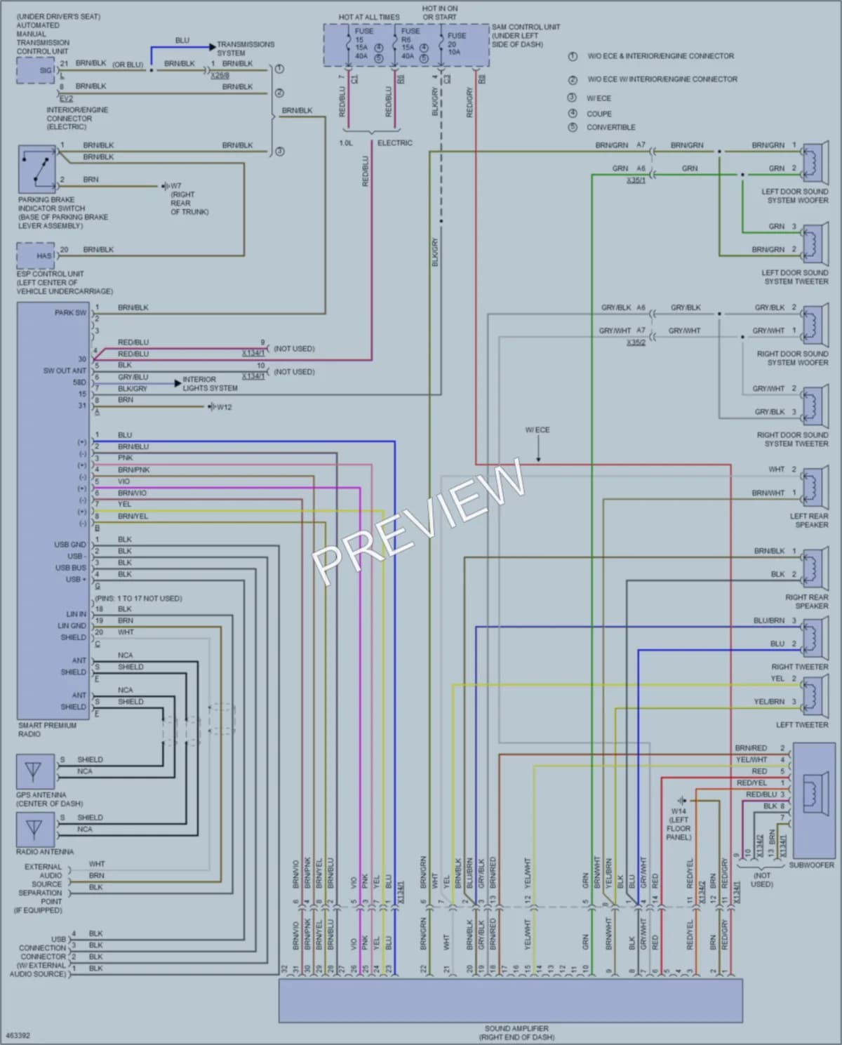 2015 Smart fortwo Navigation wiring diagram preview
