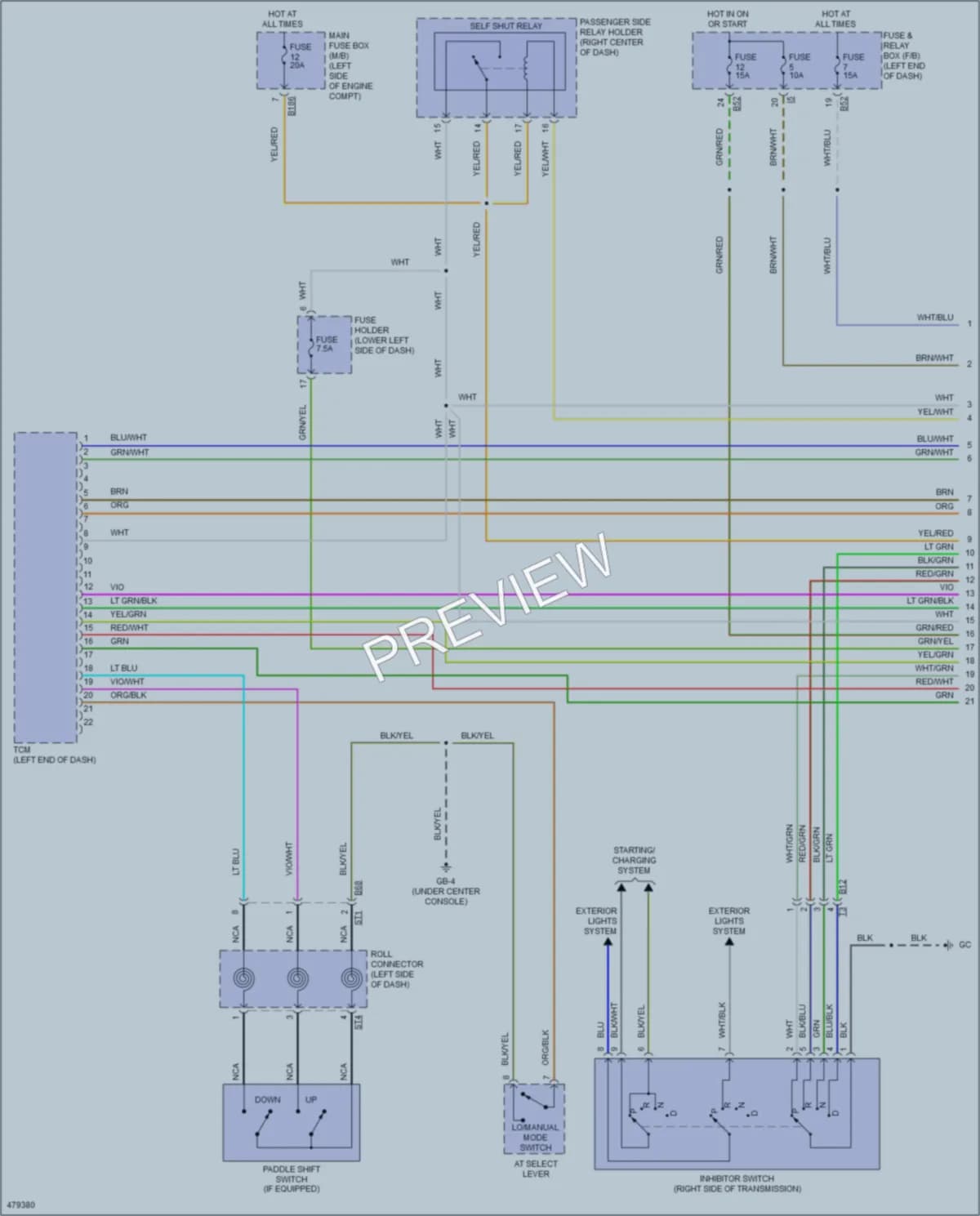 2015 Subaru Impreza Transmission wiring diagram preview