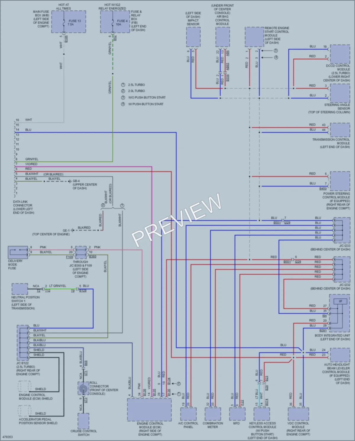 2015 Subaru WRX Computer Data Lines wiring diagram preview