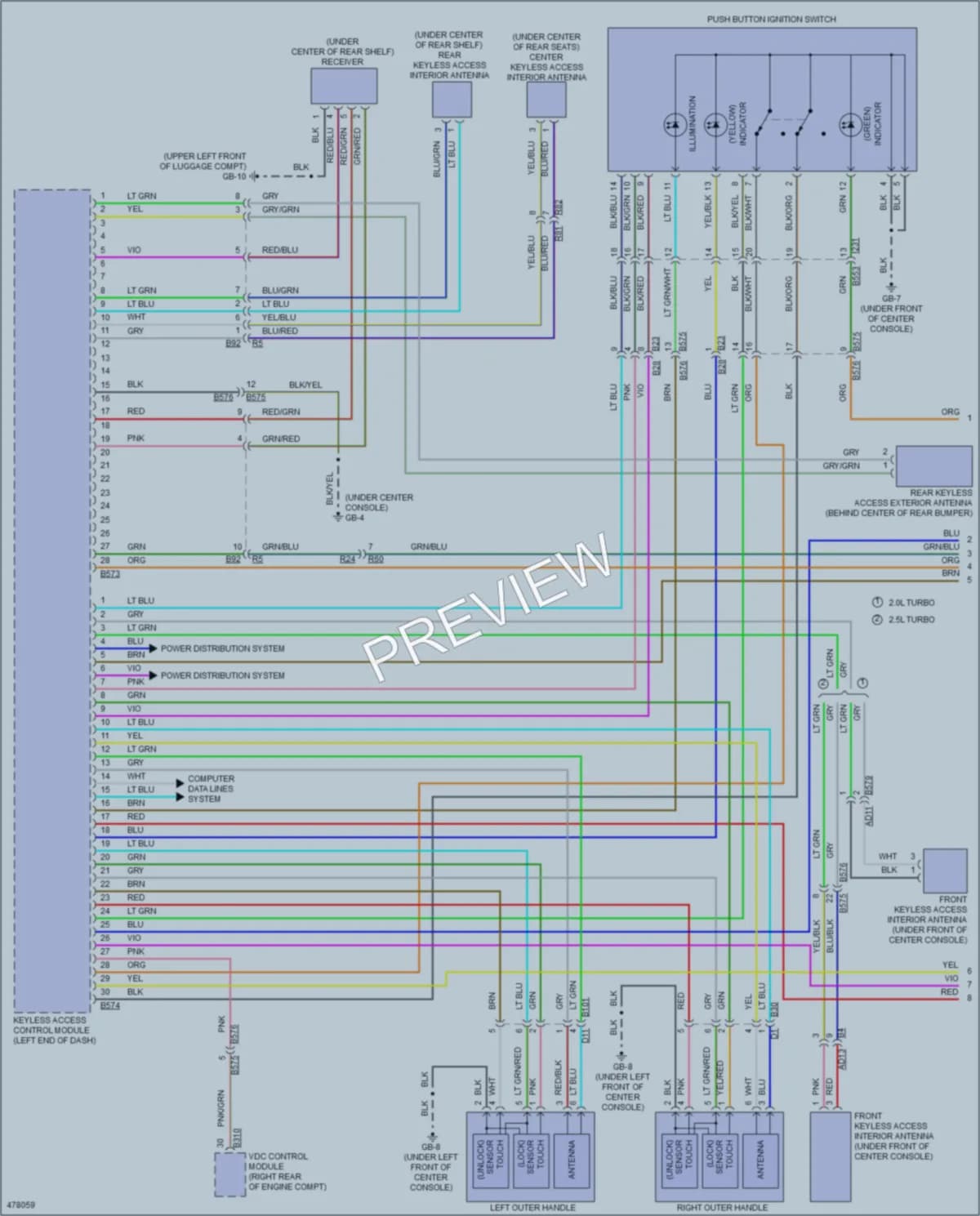 2015 Subaru WRX Power Door Locks wiring diagram preview