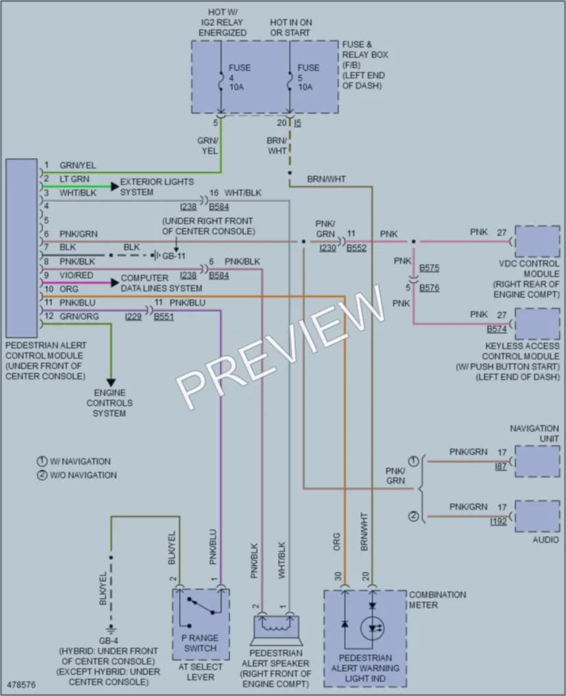 2015 Subaru XVCrosstrek Active Bodyworks wiring diagram preview