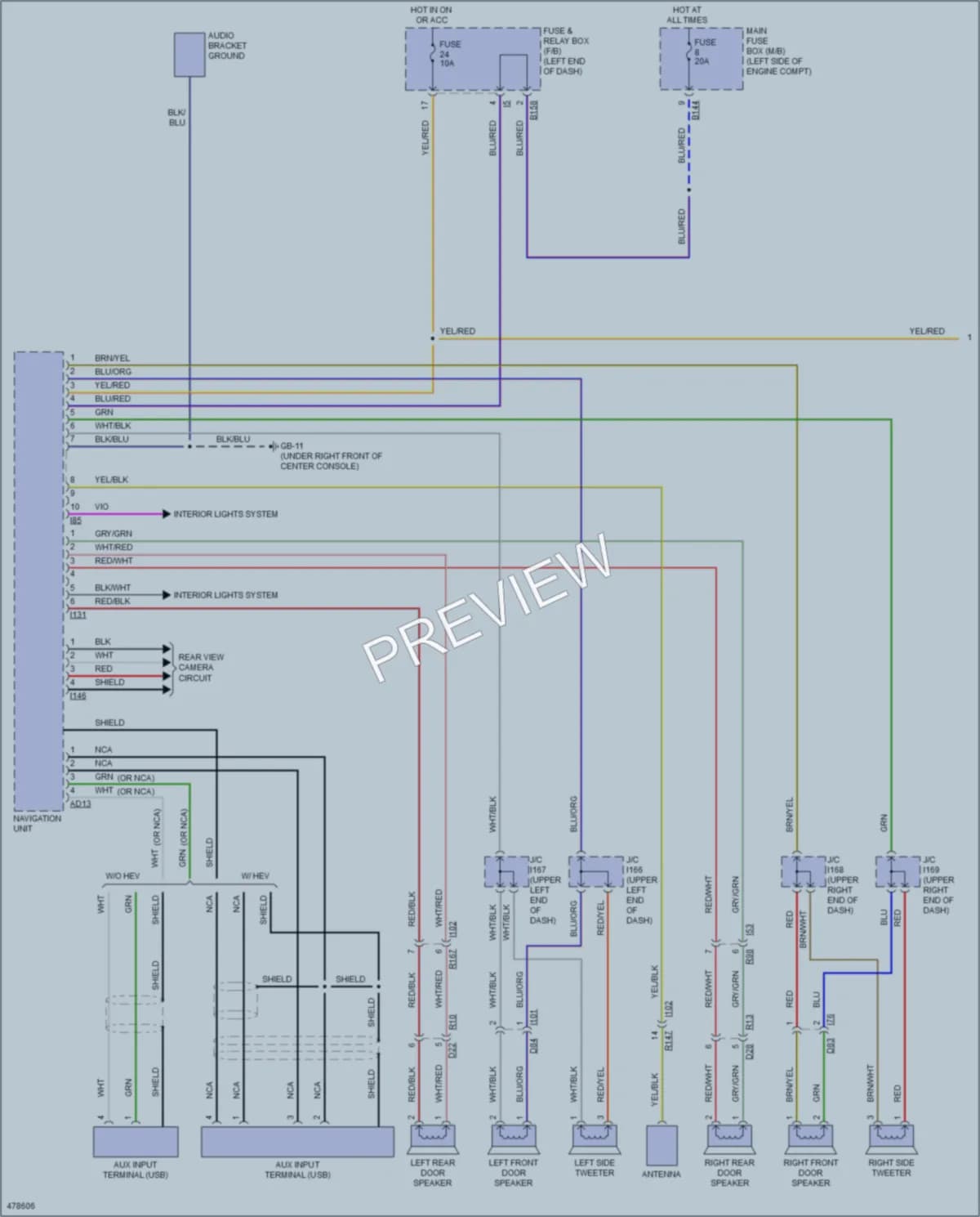 2015 Subaru XVCrosstrek Radio wiring diagram preview