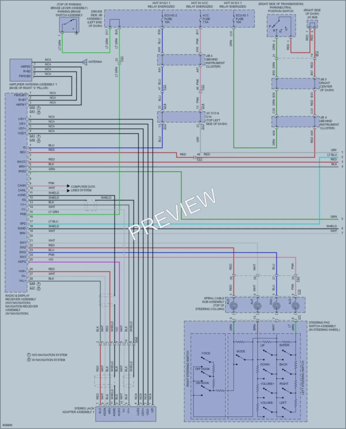 2015 Toyota 4Runner Navigation wiring diagram preview