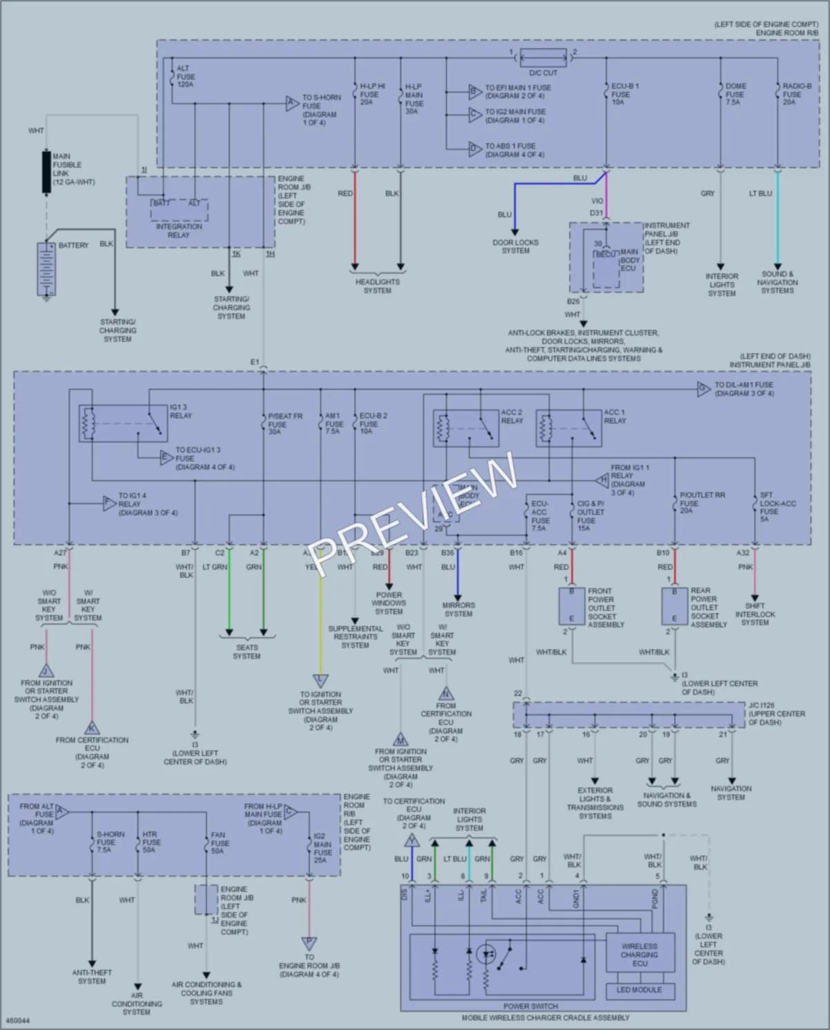 2015 Toyota Camry Power Distribution wiring diagram preview