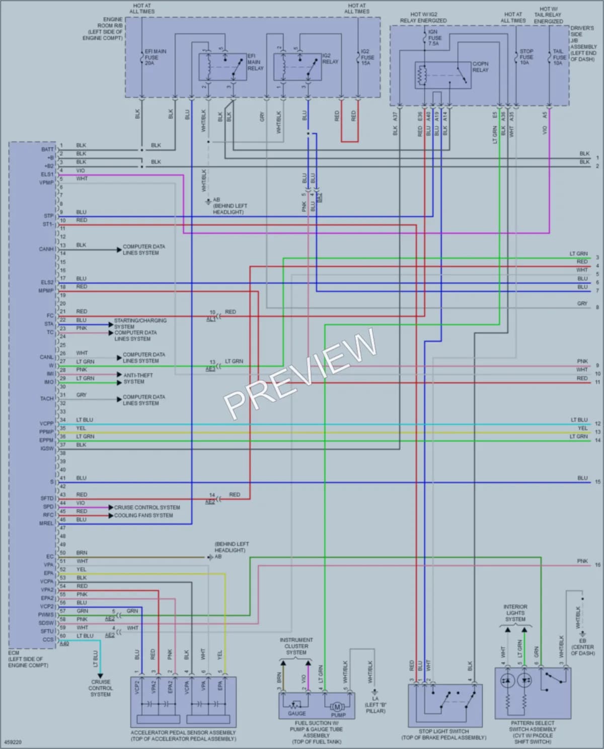 2015 Toyota Corolla Engine Performance wiring diagram preview