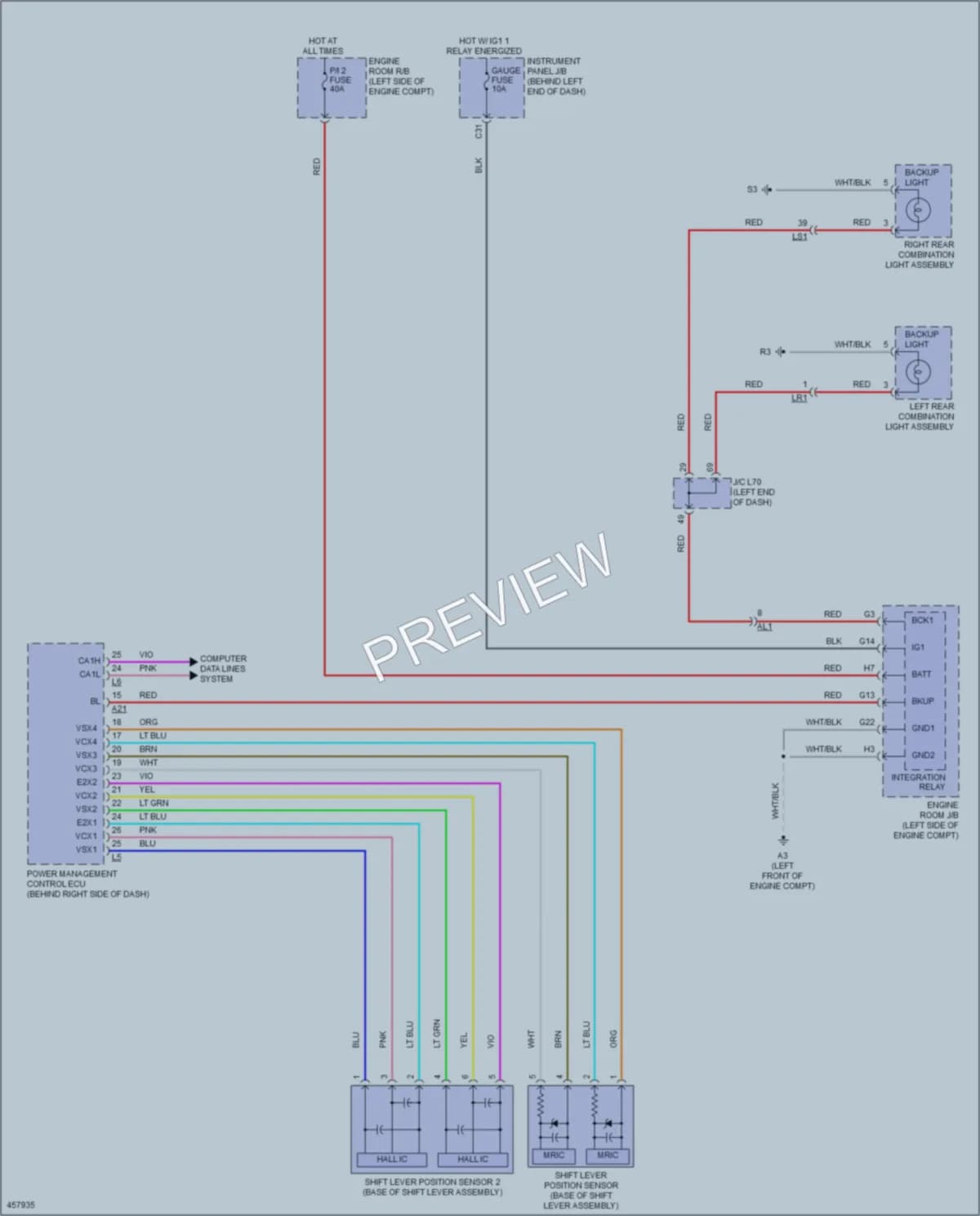 2015 Toyota Priusv Exterior Lights wiring diagram preview