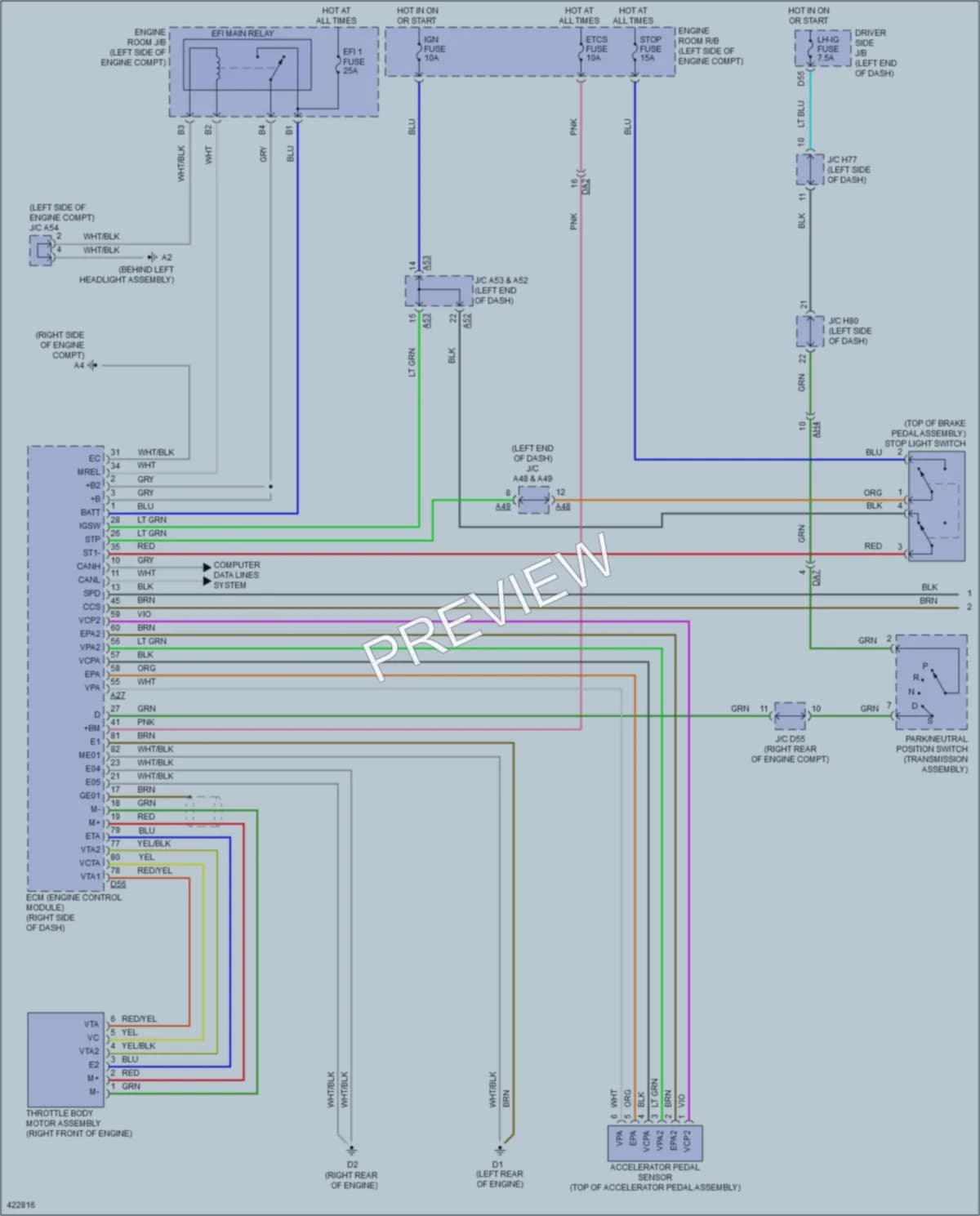 2015 Toyota Sequoia Cruise Control wiring diagram preview