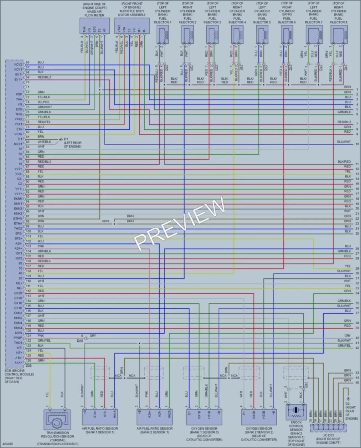 2015 Toyota Sequoia Engine Performance wiring diagram preview