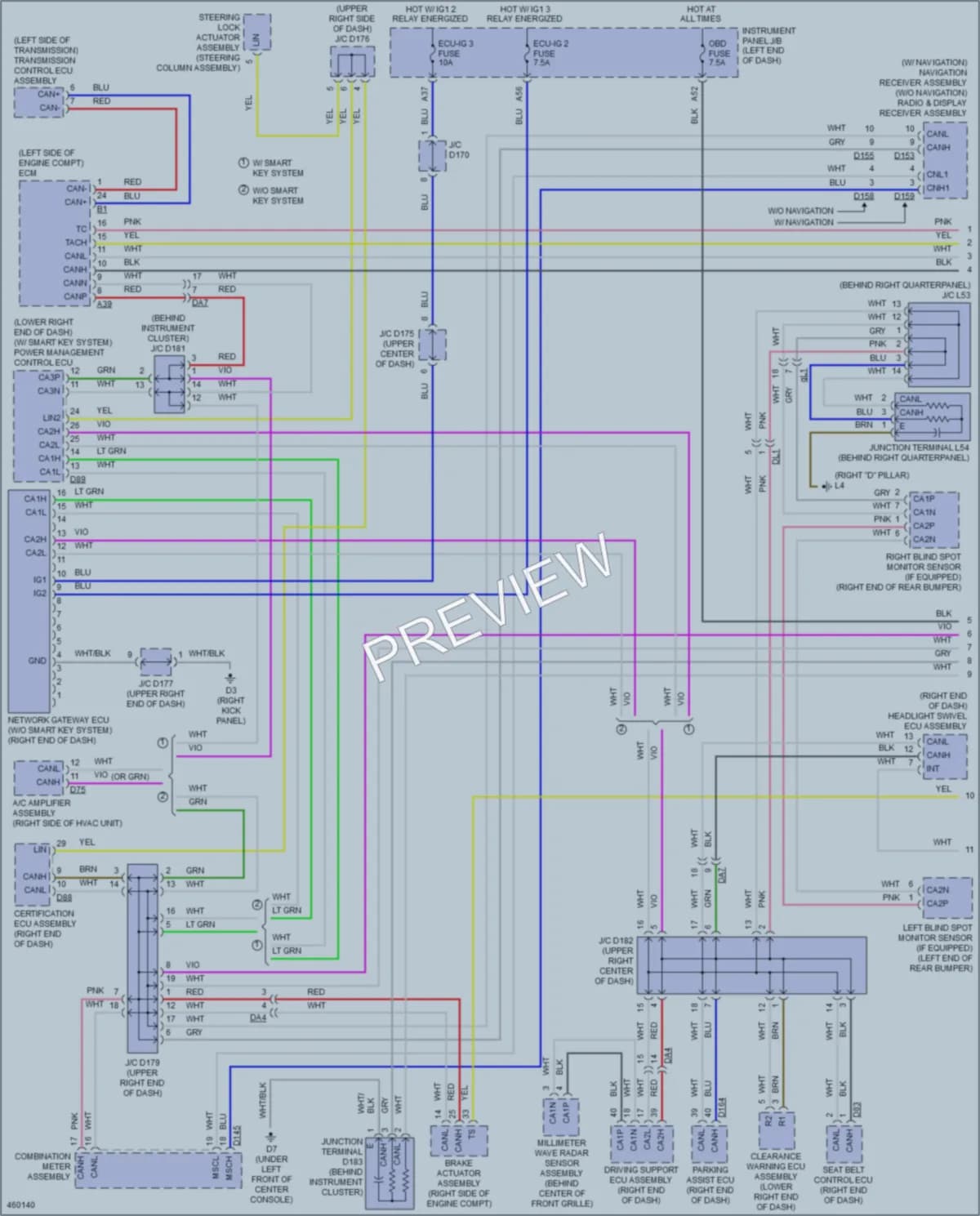 2015 Toyota Sienna Computer Data Lines wiring diagram preview