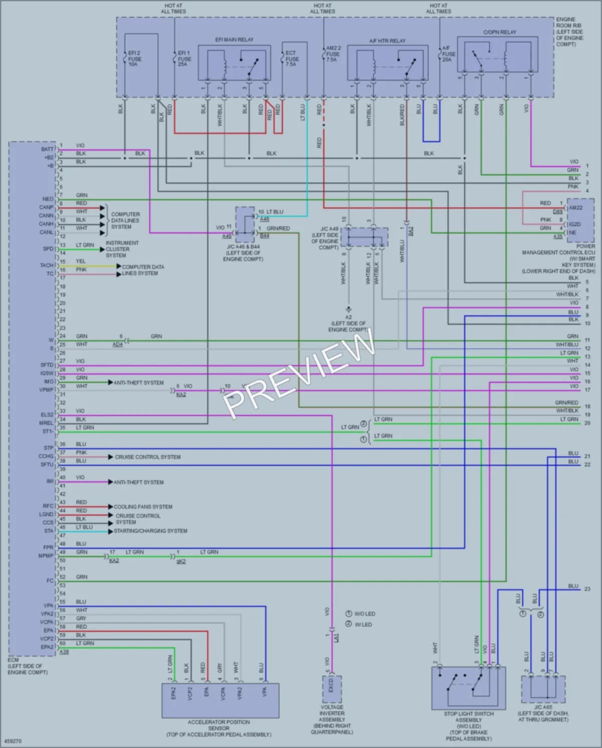 2015 Toyota Sienna Engine Performance wiring diagram preview