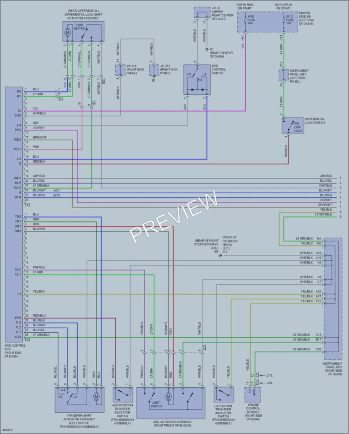 2015 Toyota Tacoma Transmission wiring diagram preview