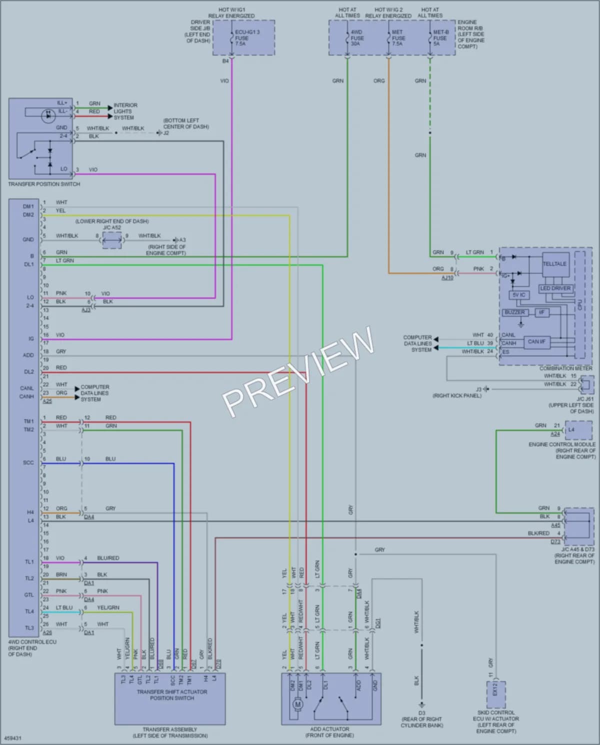 2015 Toyota Tundra Transmission wiring diagram preview