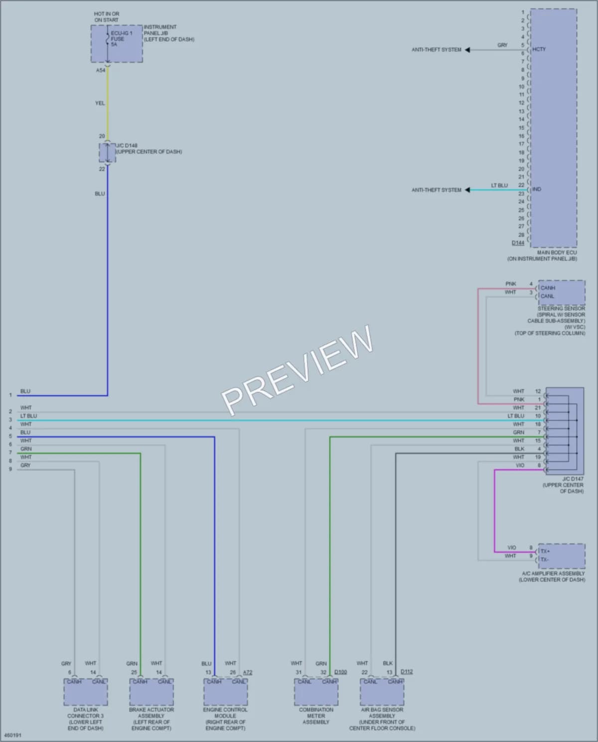 2015 Toyota Yaris Body Control Modules wiring diagram preview