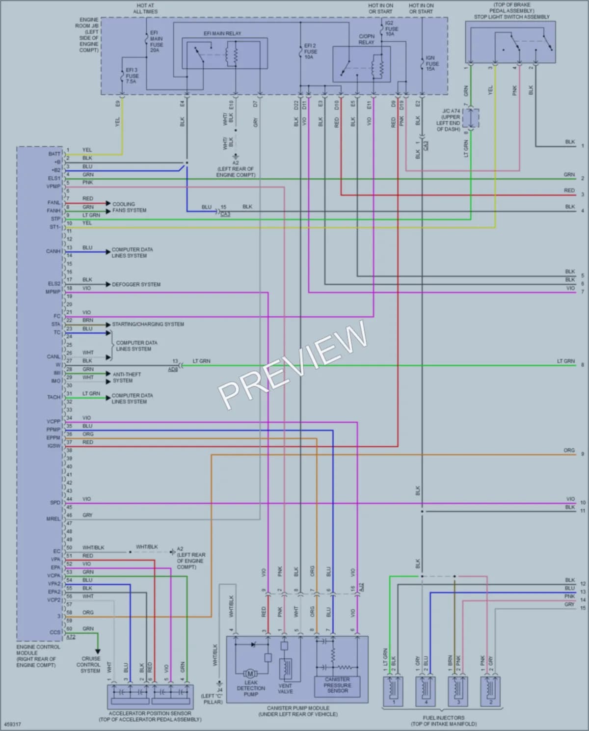 2015 Toyota Yaris Engine Performance wiring diagram preview