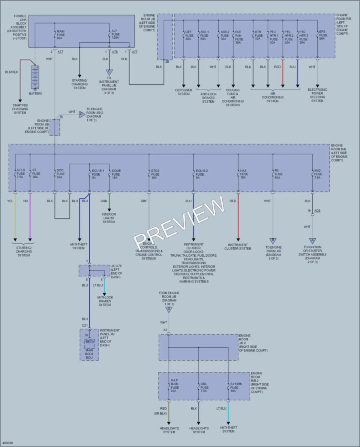2015 Toyota Yaris Power Distribution wiring diagram preview