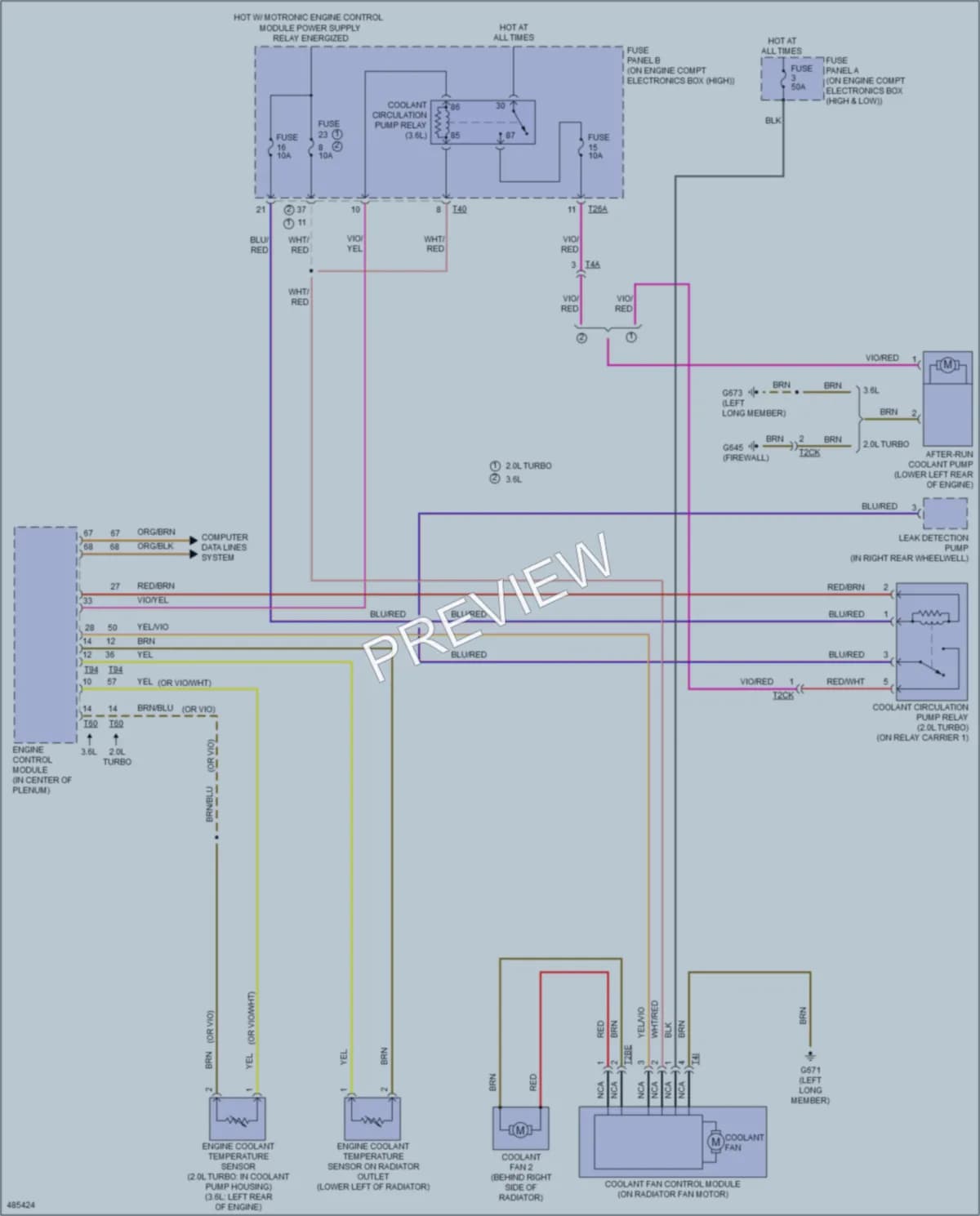 2015 Volkswagen CC Cooling Fan wiring diagram preview