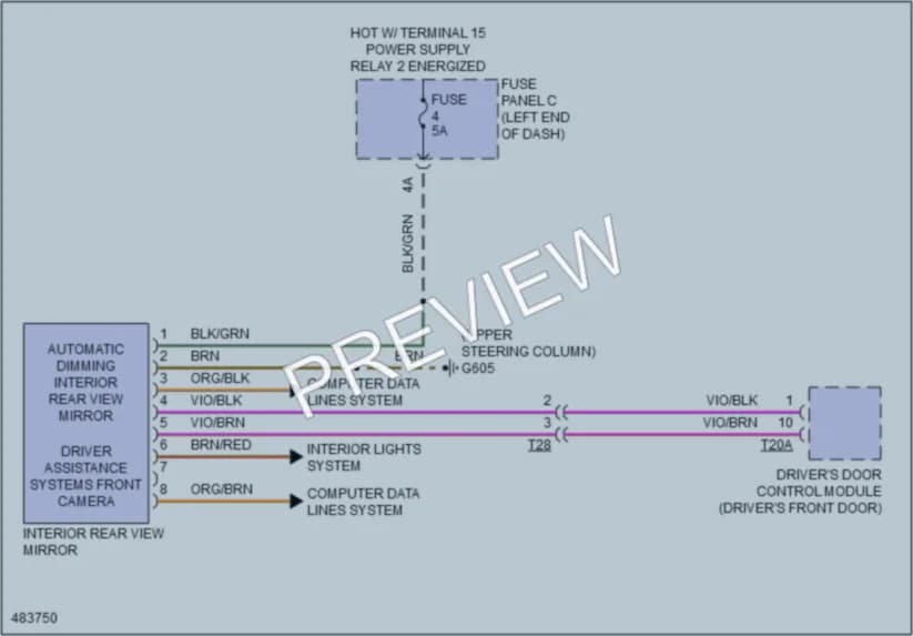 2015 Volkswagen Eos Navigation wiring diagram preview