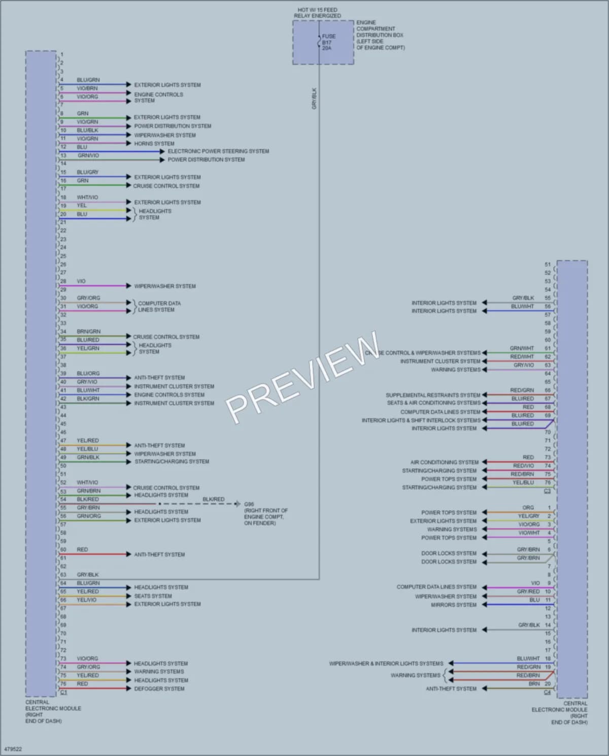 2015 Volvo S60 Body Control Modules wiring diagram preview