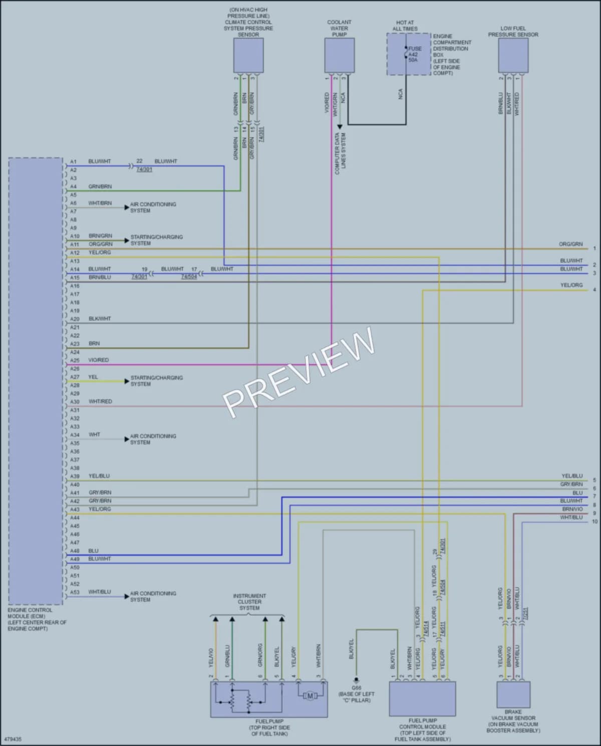 2015 Volvo S60 Engine Performance wiring diagram preview