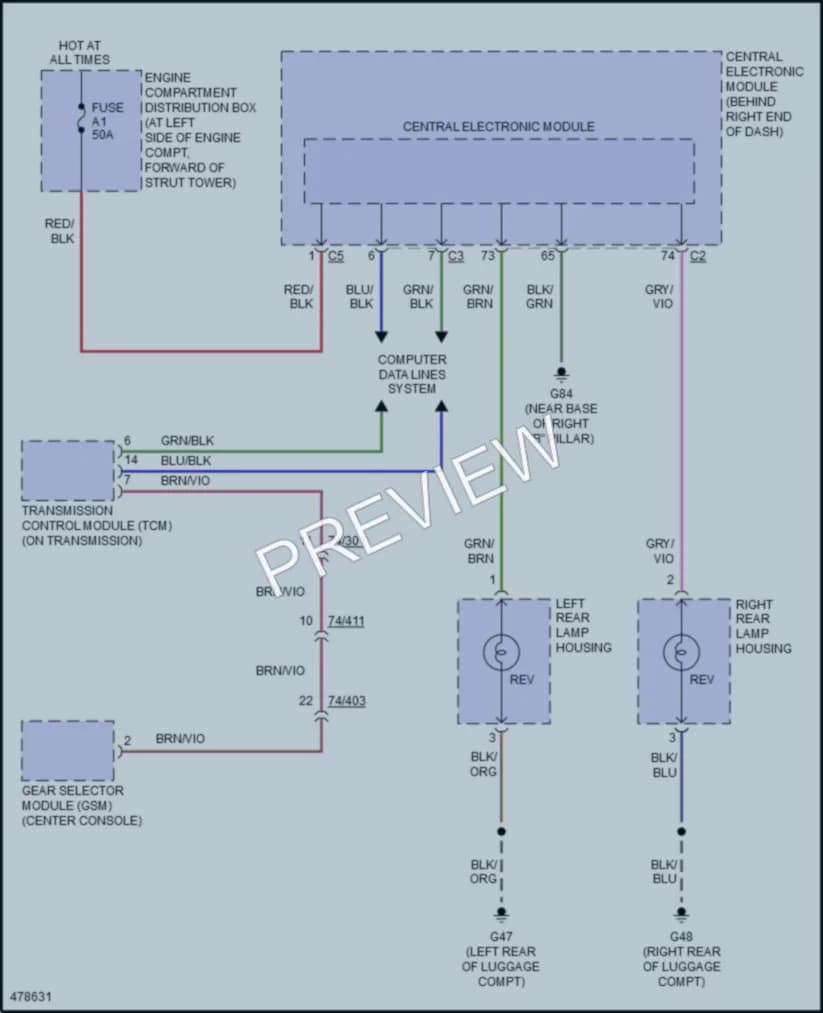 2015 Volvo S80 Exterior Lights wiring diagram preview