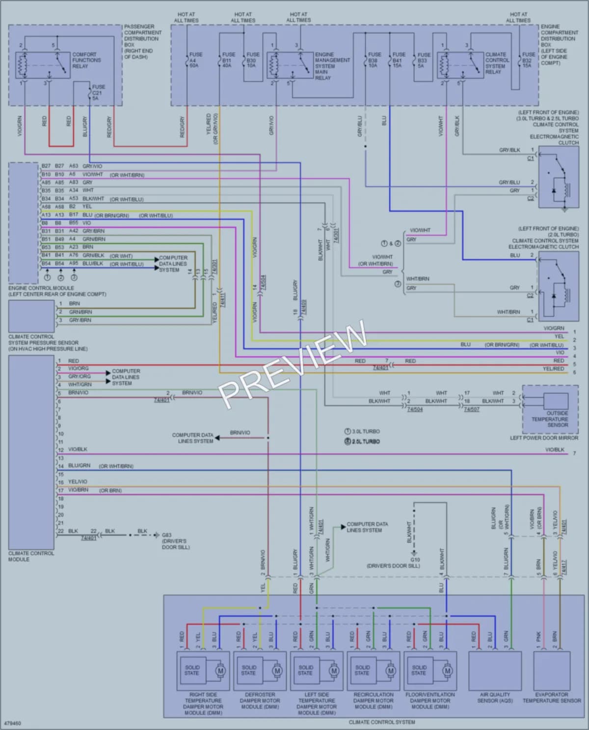 2015 Volvo V60 Air Conditioning wiring diagram preview