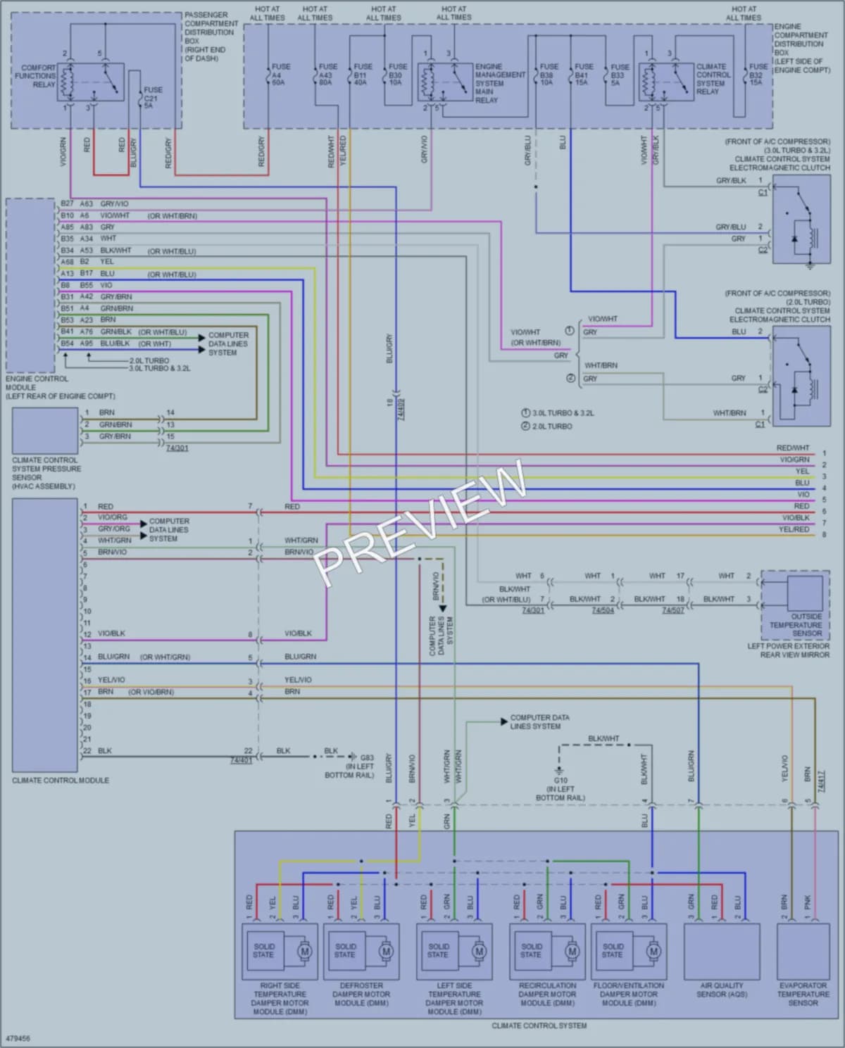 2015 Volvo XC60 Air Conditioning wiring diagram preview