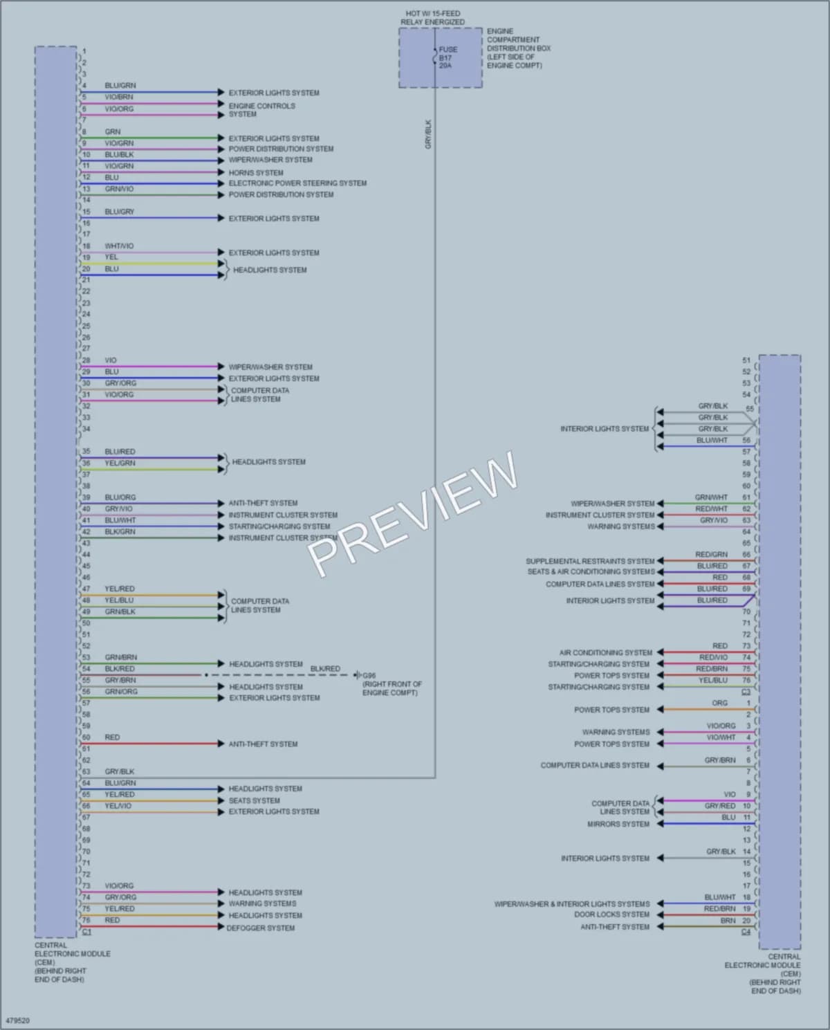 2015 Volvo XC60 Body Control Modules wiring diagram preview