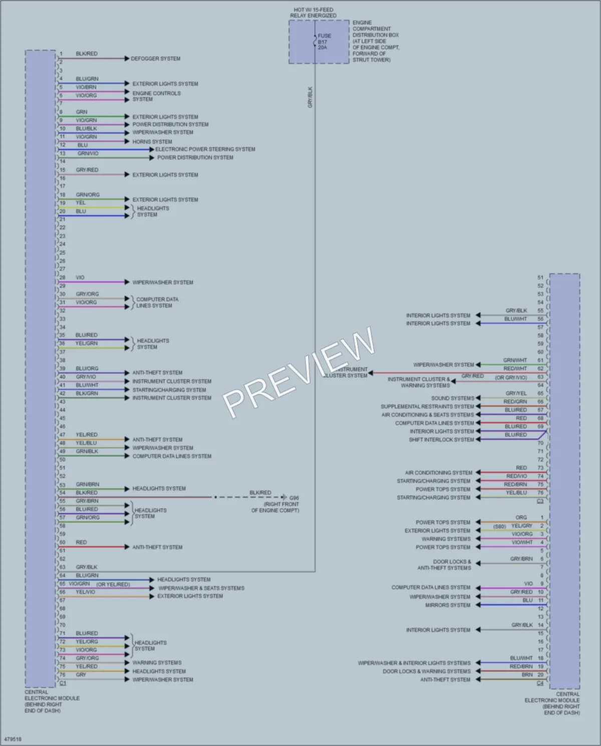 2015 Volvo XC70 Body Control Modules wiring diagram preview