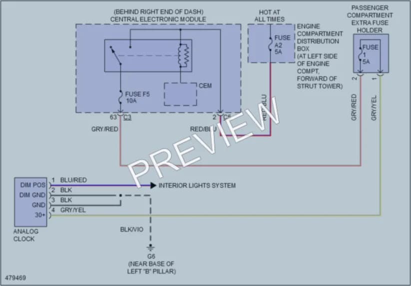 2015 Volvo XC70 Instrument Cluster wiring diagram preview