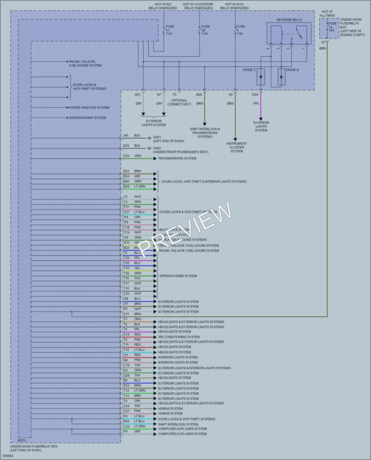 2016 Acura ILX Body Control Modules wiring diagram preview