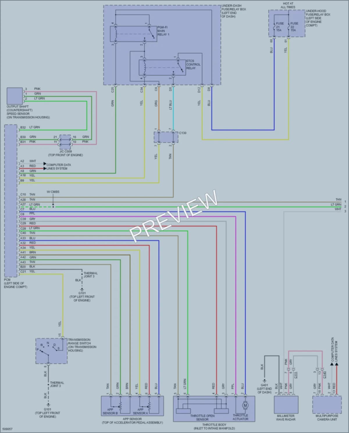 2016 Acura ILX Cruise Control wiring diagram preview