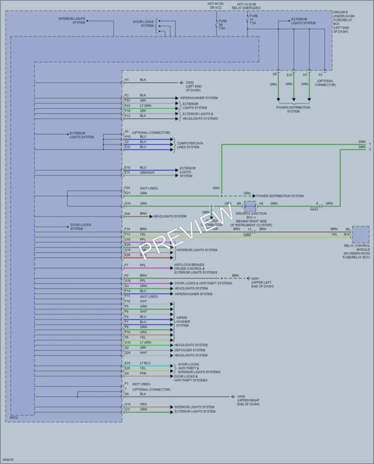 2016 Acura MDX Body Control Modules wiring diagram preview