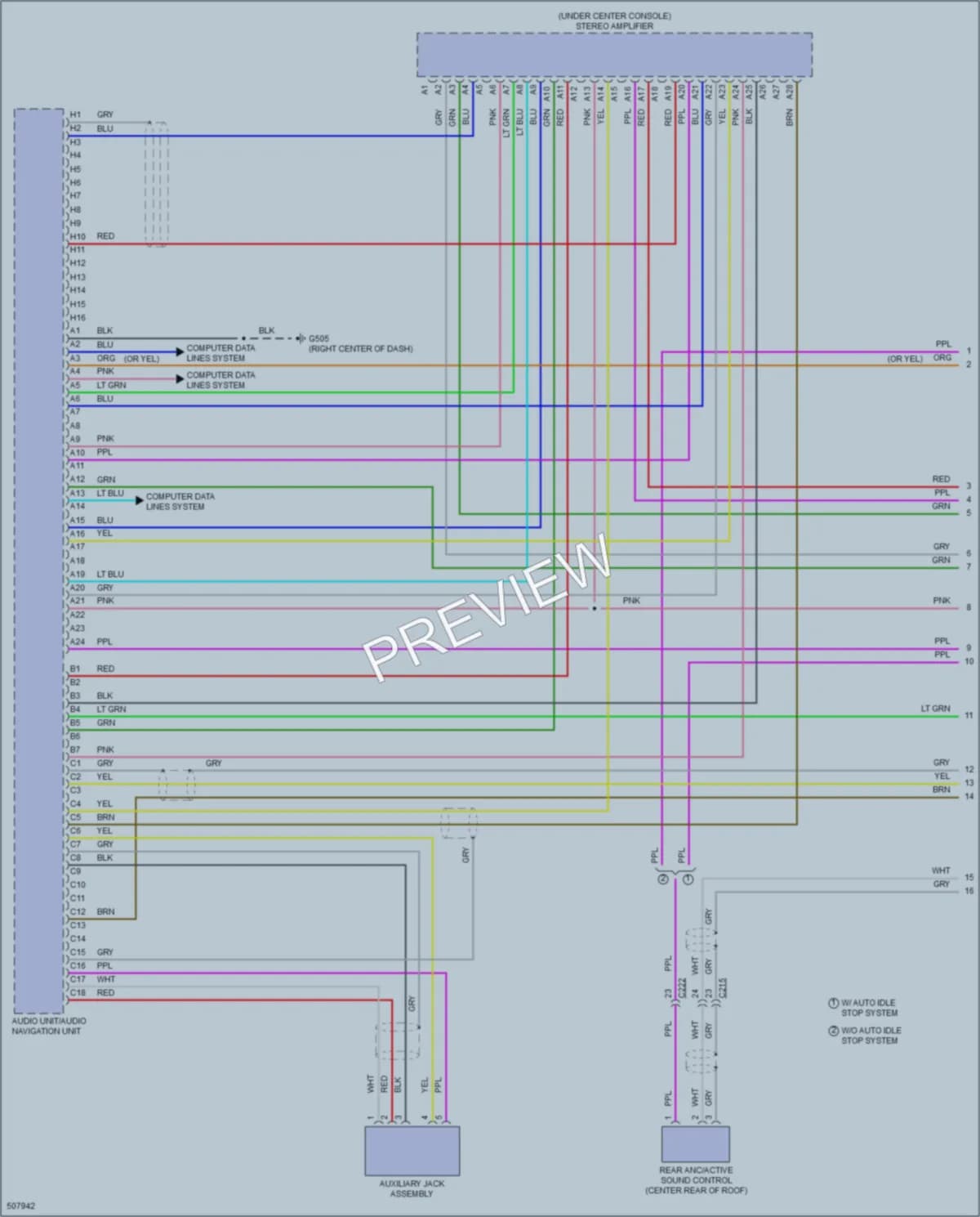 2016 Acura MDX Radio wiring diagram preview