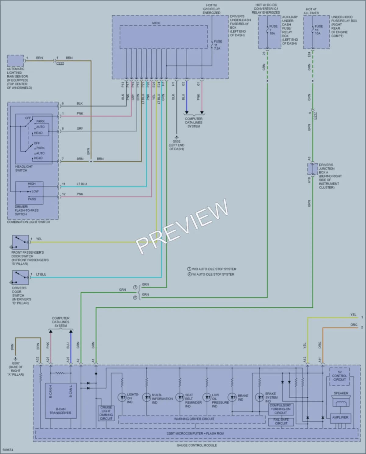 2016 Acura MDX Warning Systems wiring diagram preview